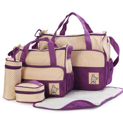 Baby Diaper Bag Suits For Mom Baby Bottle Holder Mother Mummy Stroller Maternity Nappy Bags Sets - Ectron Online