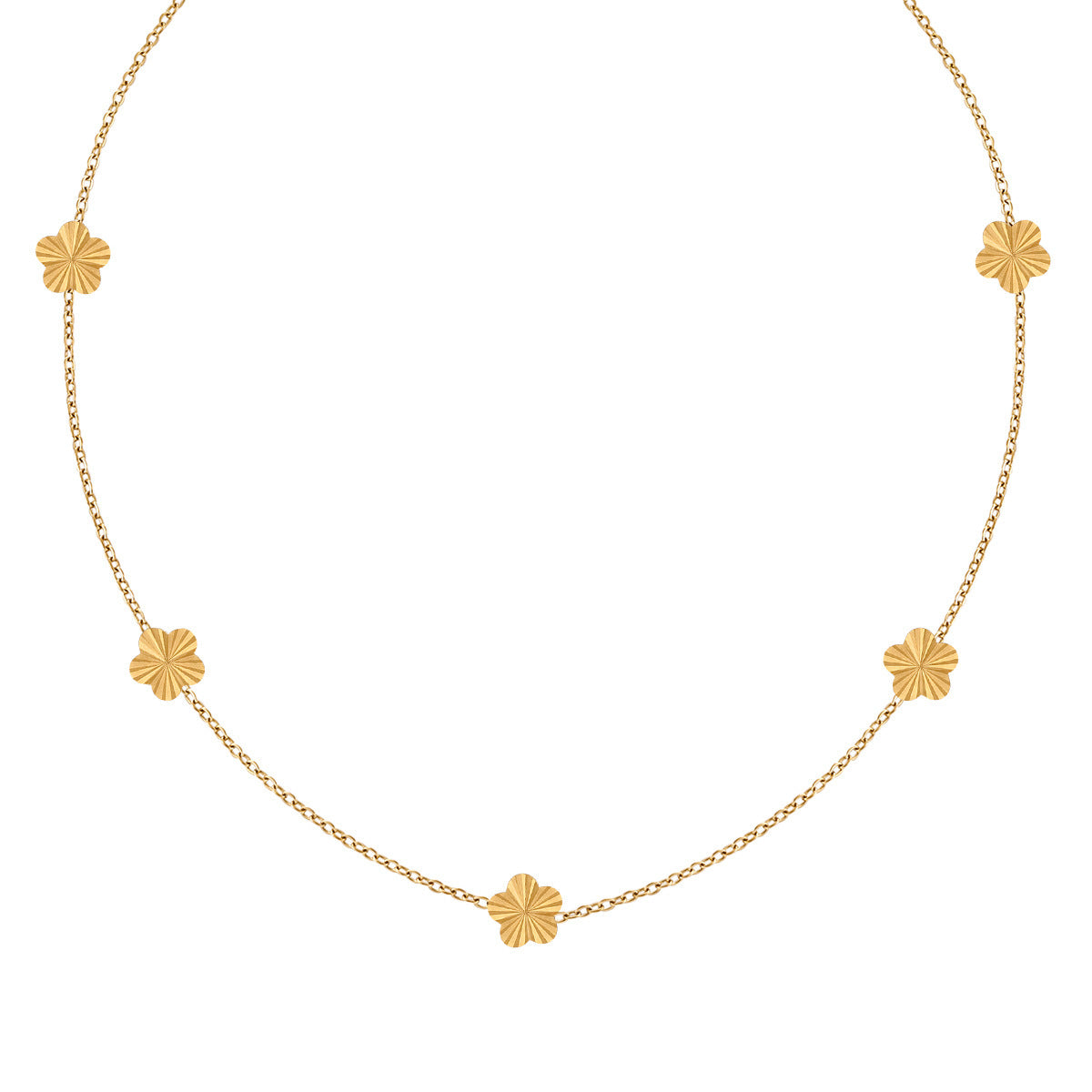 Special-interest Design Small Flowers Clavicle Chain