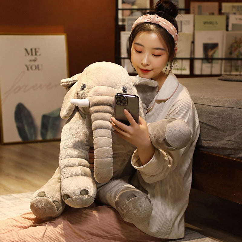 Popular Elephant Doll WeChat Same Plush Toy Comfort Pillow for Sleeping Dolls Baby Sleeping Pillow - Ectron Online