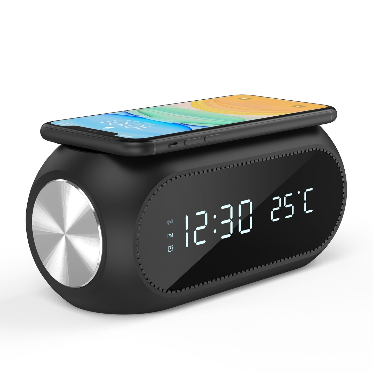 15W wireless charging clock alarm thermometer wireless charging time display wireless charging - Ectron Online