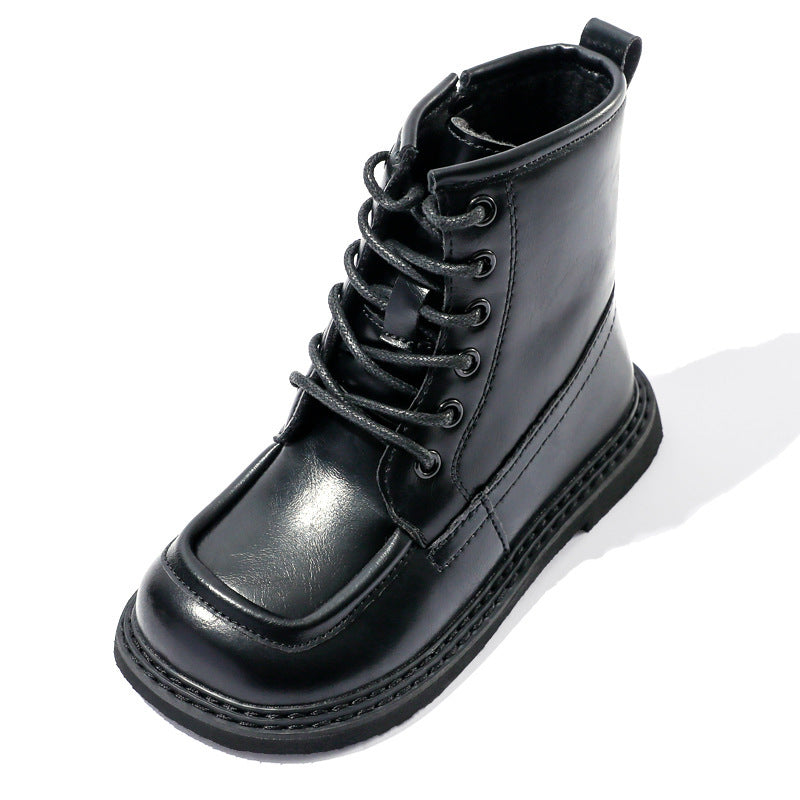 Children's Martin Girls Boots Plus Fleece Ankle