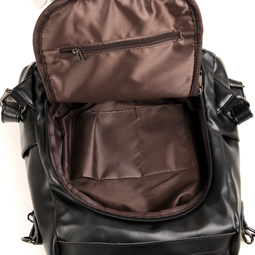 Backpack Women's Large Capacity Soft Leather Travel Bag