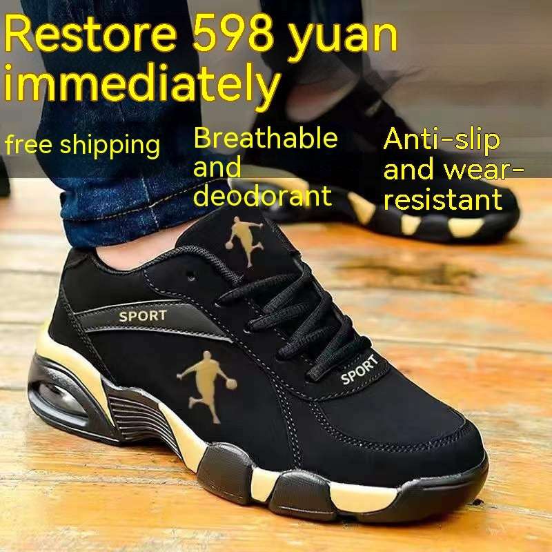 Men’s Winter Cotton-Padded High-Top Leather Shoes – Warm & Velvet Winter Cotton-padded Leather Shoes Male | Ectron Online