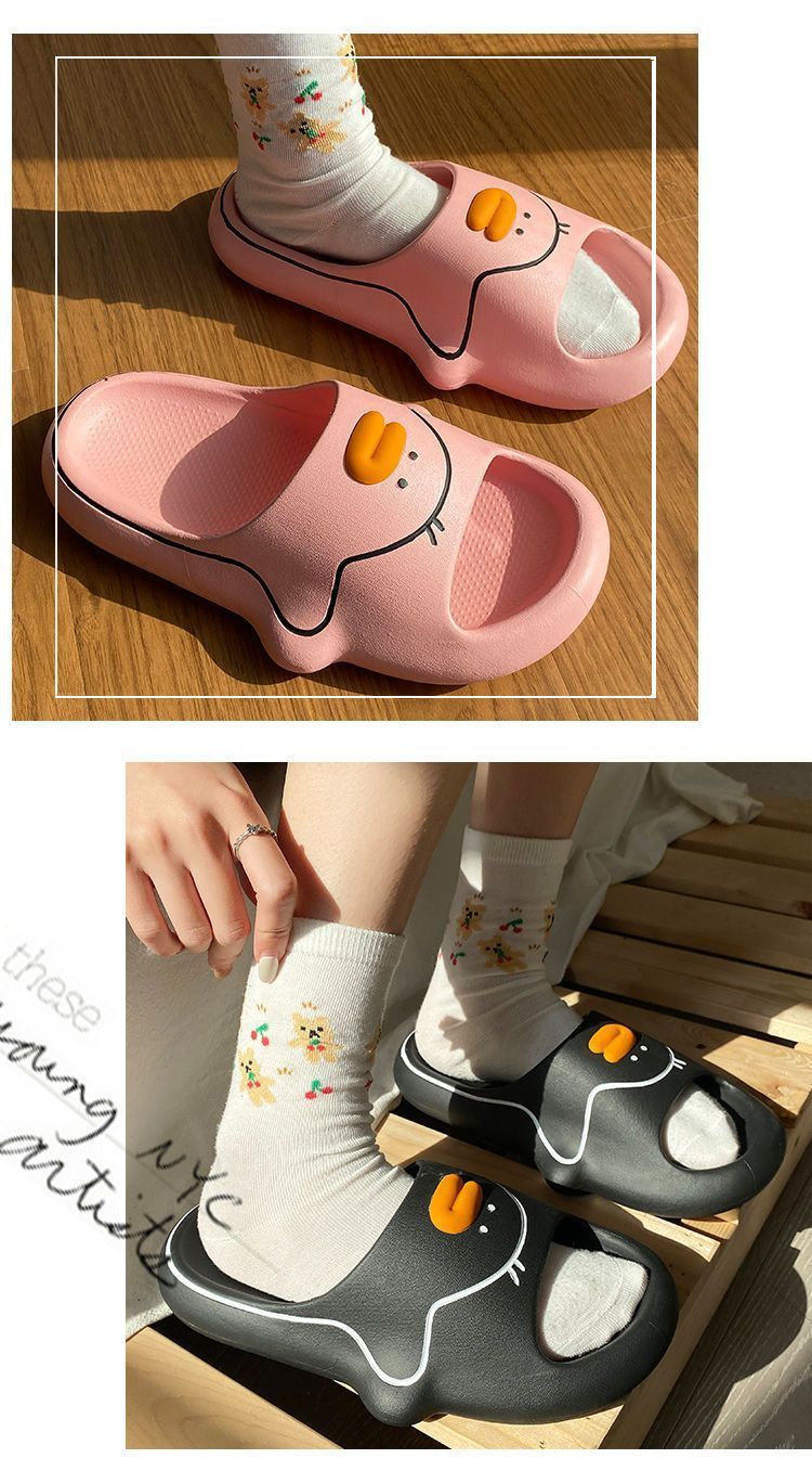 Women's Sandals Summer Student Dormitory Cute Girl Heart Indoor And Outdoor Non-slip Platform