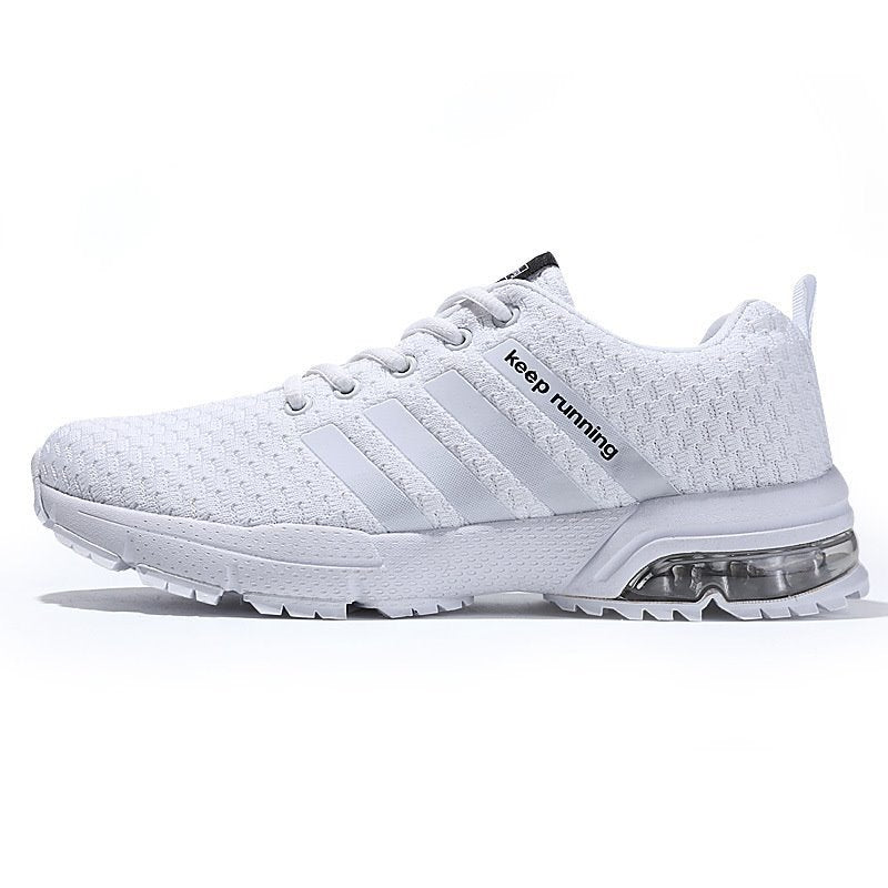 Large Size Fly Woven Running Air Cushion Sneakers Men's Summer