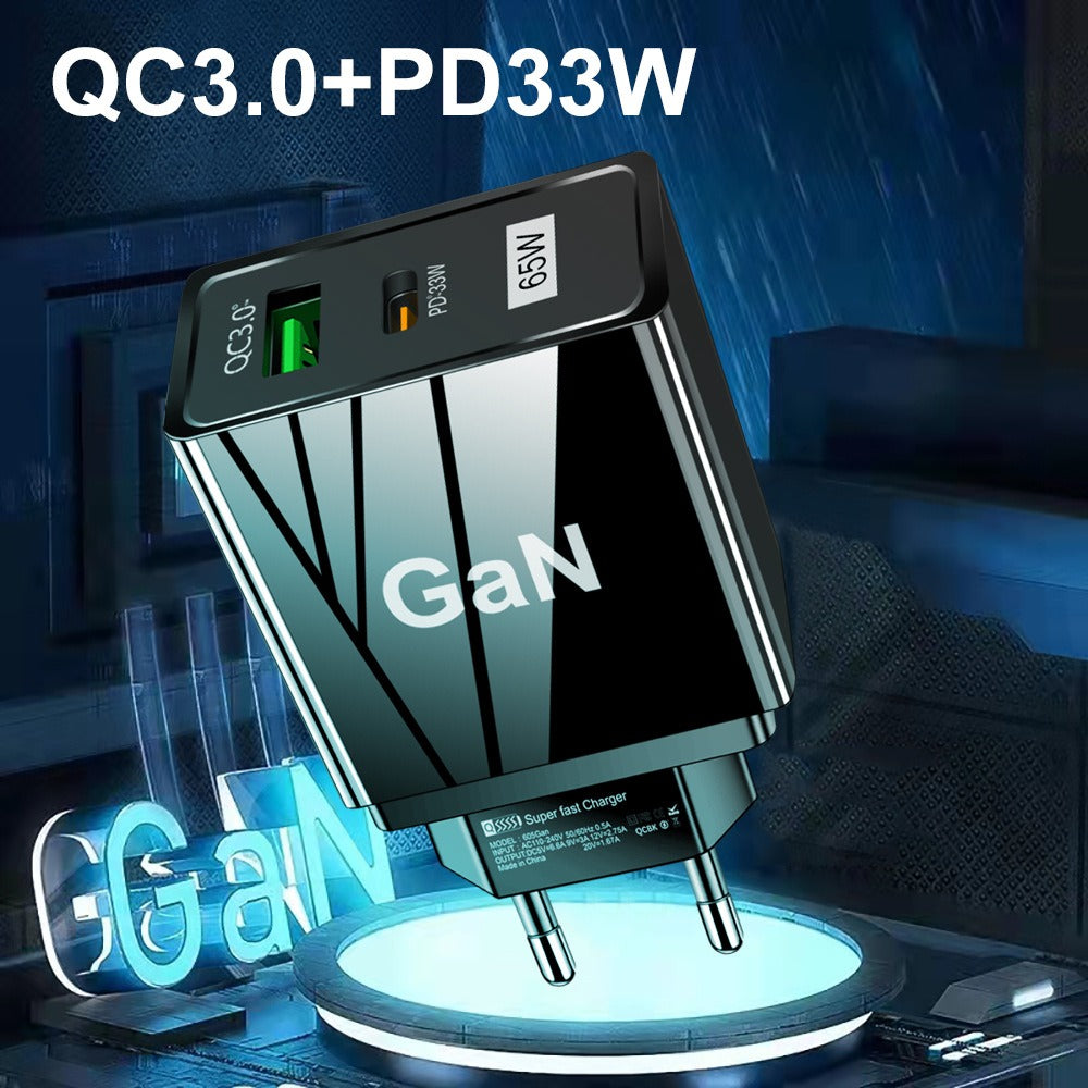 GaN Gallium Nitride Charger 65W Charging Head TYPE-C - Ectron Online