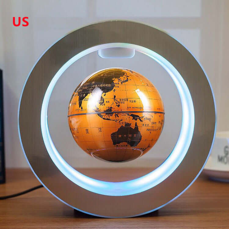 LED Floating Globe World Map Round LED World Map Floating Globe Magne | Ectron Online