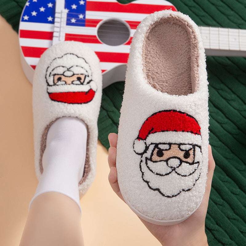 Christmas Home Slippers – Soft Bottom, Warm & Quiet Comfort Christmas Home Slippers Indoor Soft Bott | Ectron Online