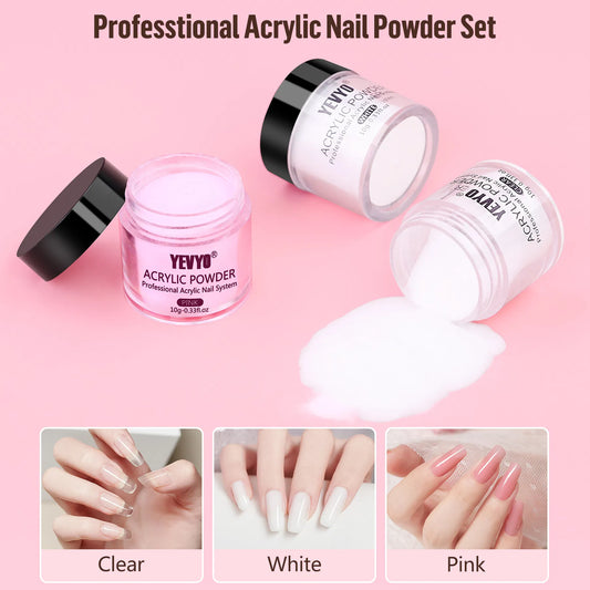 Acrylic & Gel Nail Kit with UV Light & Drill