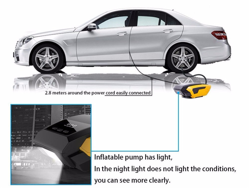 Portable Car Air Pump & Digital Tire Inflator