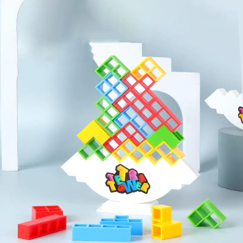 Balance Game Swing Stacking High Toy Russian Building Block Stacking Music Children's Party Tabletop Game - Ectron Online