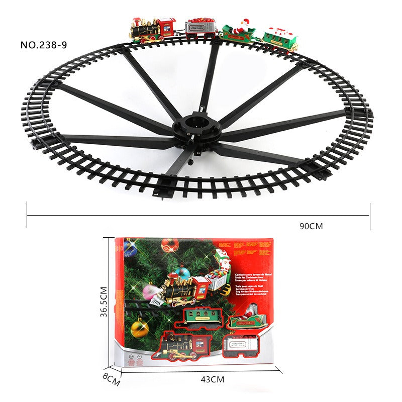 Christmas Electric Rail Car Toys Train Track Musical Christmas Tree Decoration Railway Set Children'S Kids Toys Gift - Ectron Online