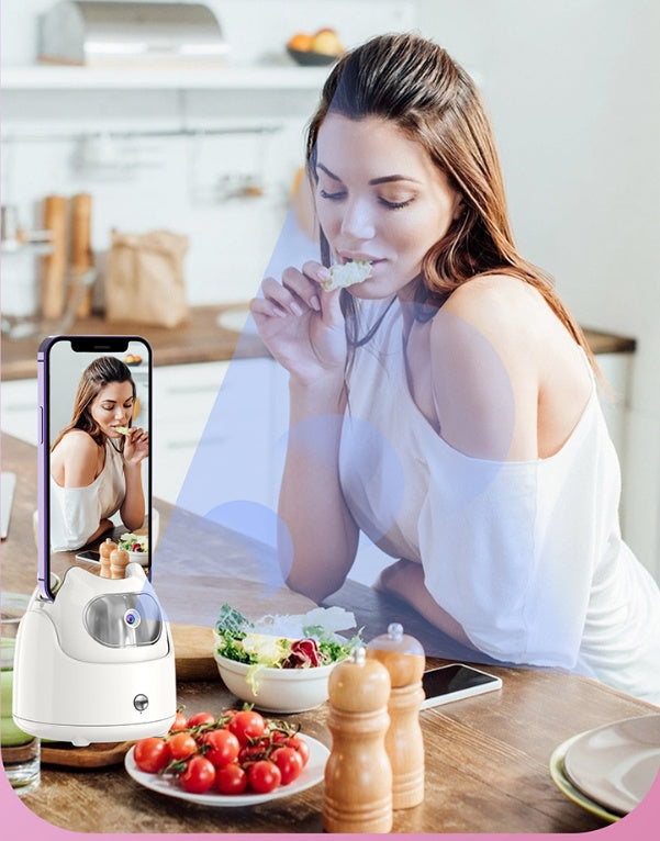 AI Face Recognition Camera Head - 360° Vlog Video Recording