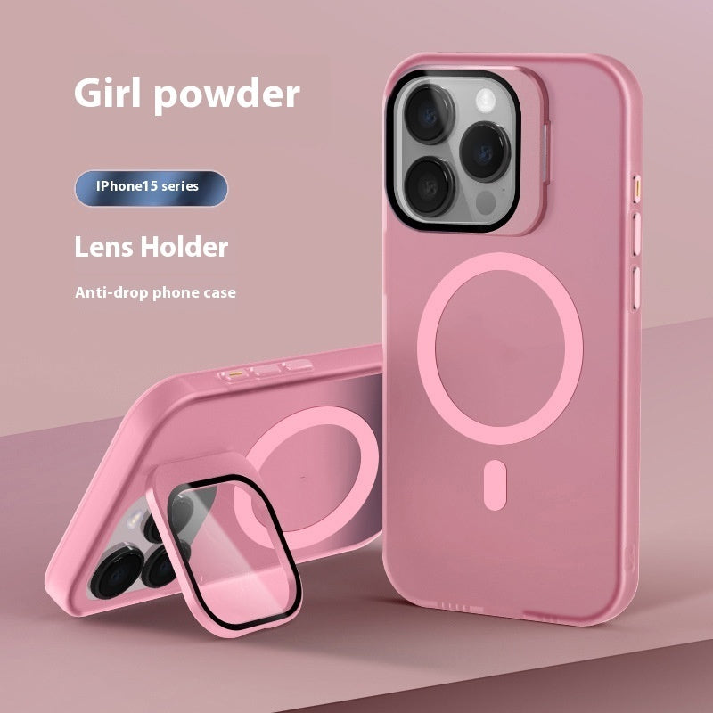 Lens Bracket Magnetic Drop-resistant Phone Case - Ectron Online