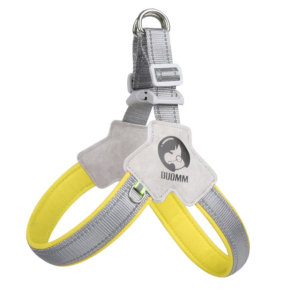 Saddle style dog chest harness breathable reflective dog harness - Ectron Online