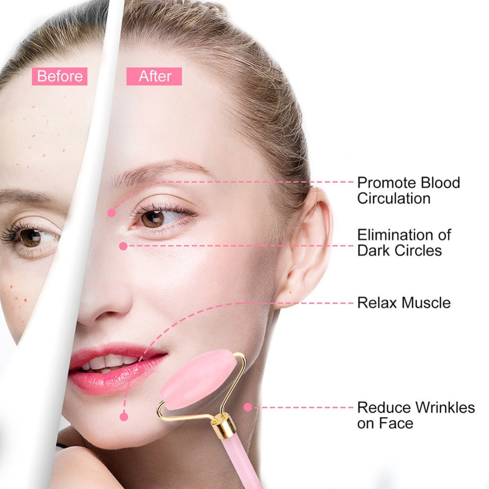 Jade Roll Massager Relieves Facial Tension - Ectron Online