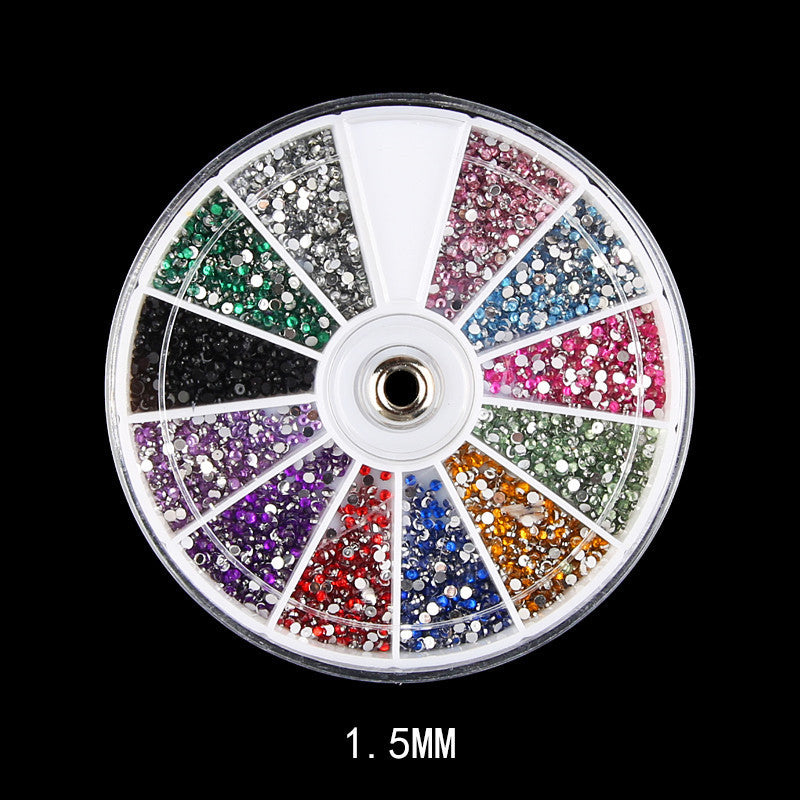 Diamond fake nails domestic rhinestones 12 colors - Ectron Online