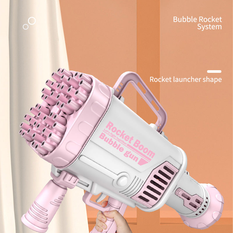 44 64 Hole Bazooka Porous Bubble Gun Electric Light Bubble Machine Toy - Ectron Online
