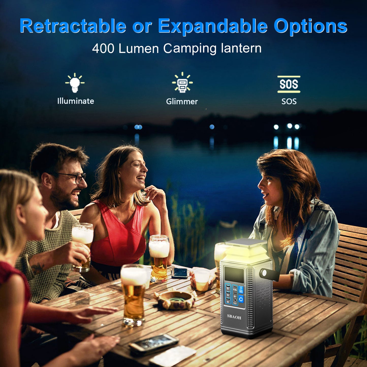 296Wh Portable Power Station | 80000mAh Lithium Battery Energy Storage