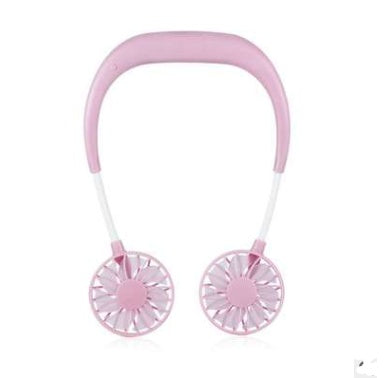 Charging portable lazy fan student desktop fan hanging neck fan - Ectron Online