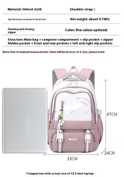 Large Capacity Student Cute And Lightweight Backpack