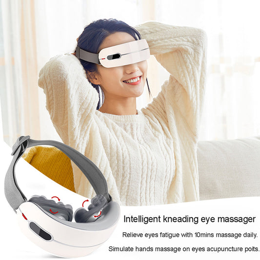 4D Bluetooth Eye Massager Bluetooth-compatible Vibrating Hot Compr | Ectron Online