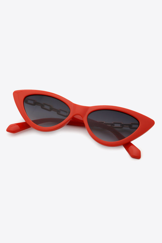 Chain Detail Cat-Eye Sunglasses Sunglasses | Ectron Online