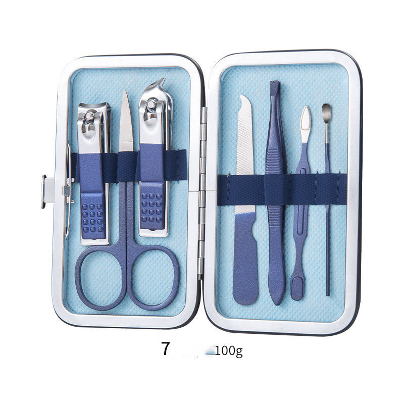 Professional Scissors Nail Clippers Set Ear Spoon Dead Skin Pliers Nail Cutting Pliers Pedicure Knife Nail Groove Trimmers - Ectron Online