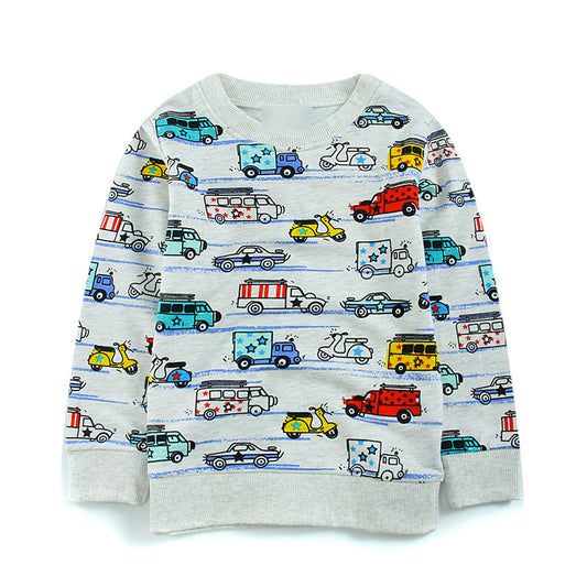 New Boys' Knitted Terry Cotton Sweater Boys Knitted Terry Cotton Long-sleeved S | Ectron Online