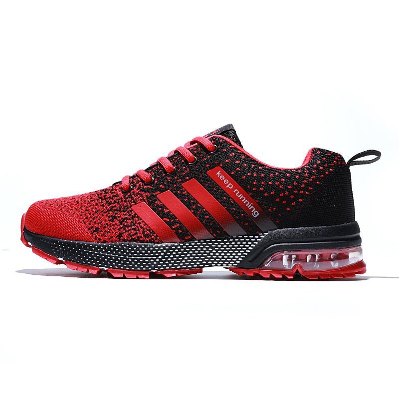 Large Size Fly Woven Running Air Cushion Sneakers Men's Summer