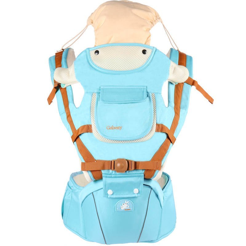 Multifunctional breathable baby carrier ergonomic baby slingshot adjustable belt newborn baby travel strap mother waist back stool - Ectron Online
