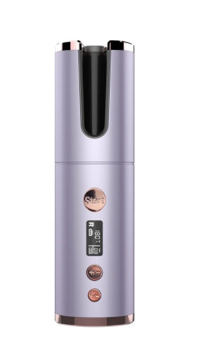 Wireless Rechargeable Curling Iron Electric Hair Curler Fully Automatic Rotating Portable Hairdresser - Ectron Online