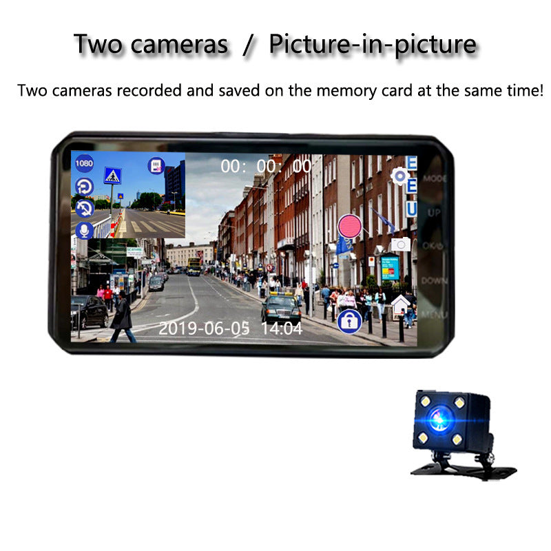 New Product HD Driving Recorder 4 Inch IPS HD Loop Video 1080P