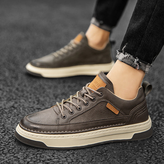 Men's Casual Leather Shoes Waterproof Business Suit