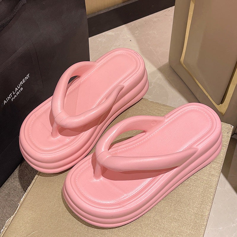 Outdoor Wear Deodorant Cross-border Hot Sale EVA Thick Bottom Wear-resistant Indoor Slippers