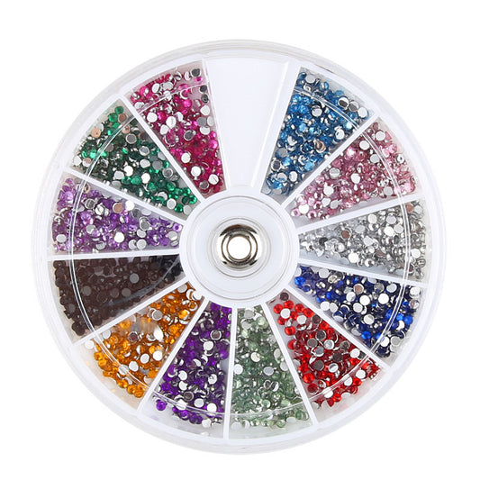 Diamond fake nails domestic rhinestones 12 colors - Ectron Online