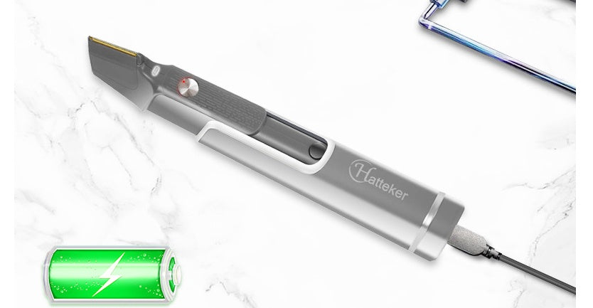 Hafftek laser pointer with battery indicator on a white background