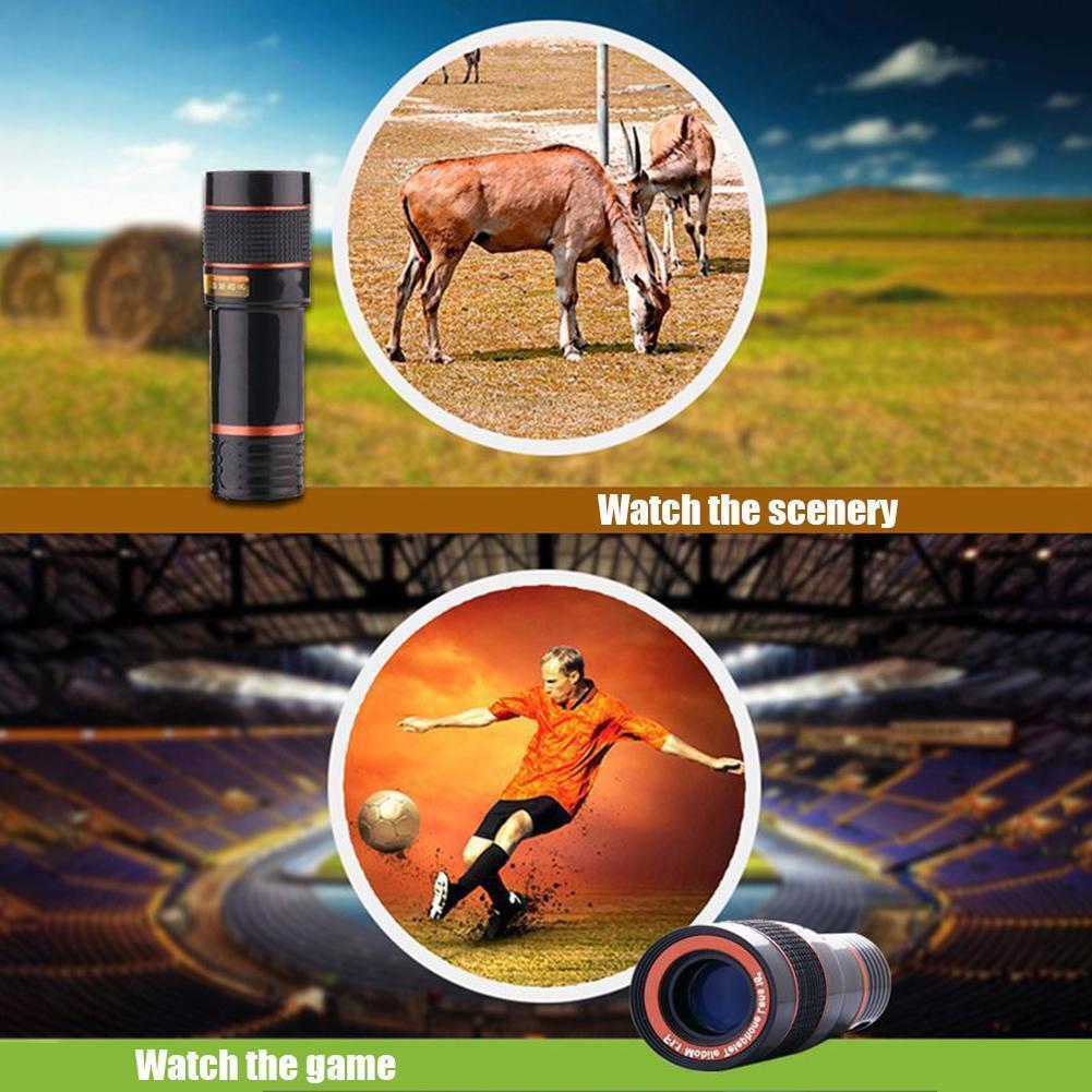 HD 8X Clip On Optical Zoom Telescope Camera Lens For Universal Mobile Cell Phone - Ectron Online