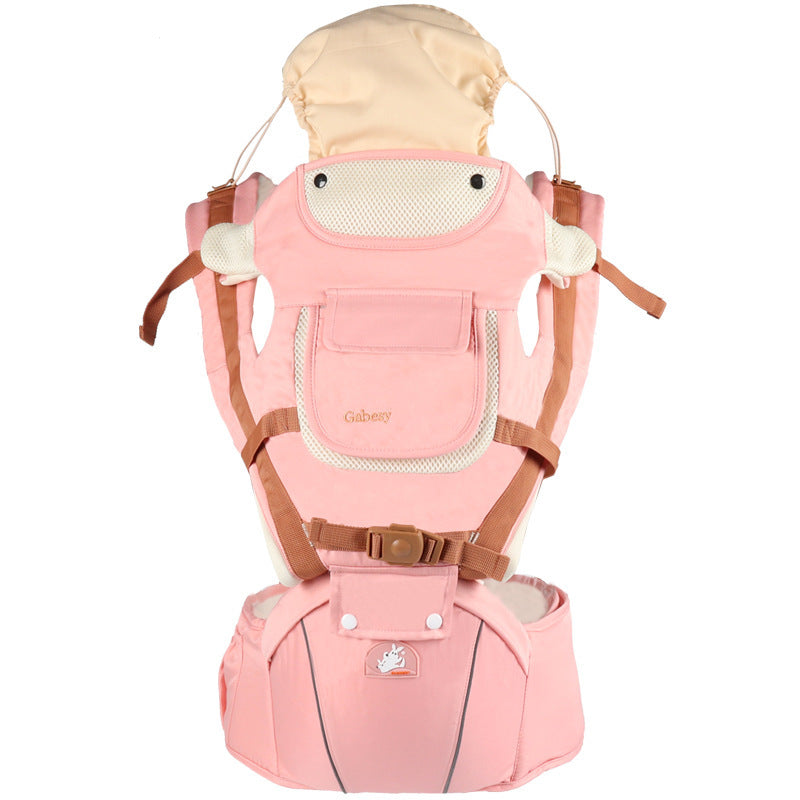 Multifunctional breathable baby carrier ergonomic baby slingshot adjustable belt newborn baby travel strap mother waist back stool - Ectron Online