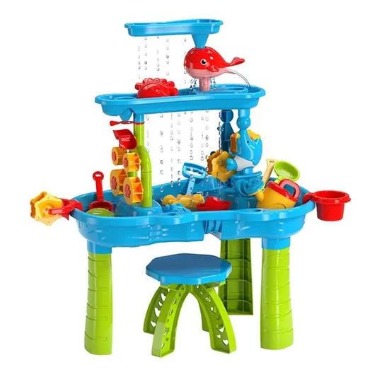 2-in-1 Kids Sand & Water Table Kid Sand Water Table Toddler Water Activ | Ectron Online
