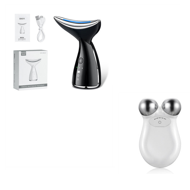 EMS Microcurrent Neck Face Beauty Device With 3 Colors LED Photon Therapy Skin Tighten Reduce Double Chin Face Lifting Devices - Ectron Online