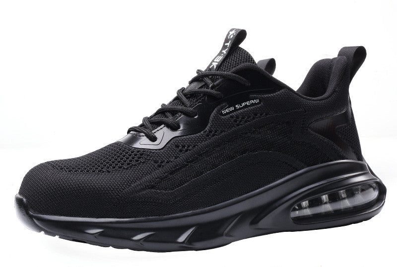 Flyweave Air Cushion Labor Insurance Shoes Men's Anti-Smash Anti-Puncture