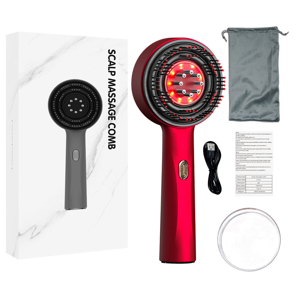 Electric Vibration Massage Comb Portable Hair Follicle Comb Scalp Oil Liquid Applicator Head Massager Hair Growth Anti Loss Care - Ectron Online