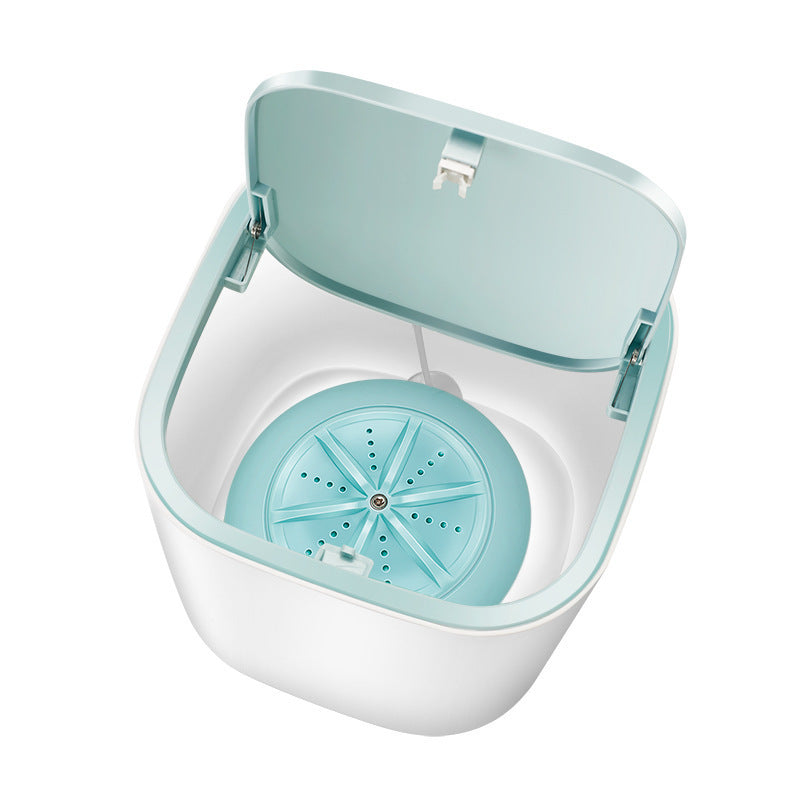 Household Small Laundry Bucket Mini Turbo Table Washing Machine Student Dormitory Underwear Socks Washer - Ectron Online