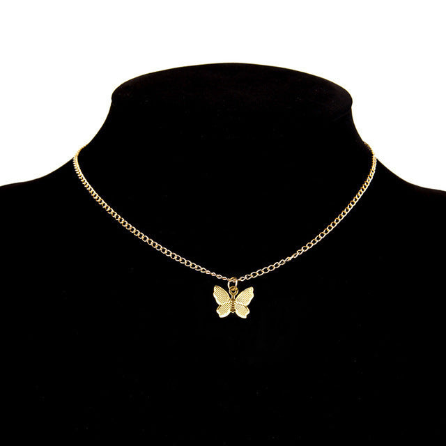 Women's Cute Fashion Butterfly Pendant Necklace