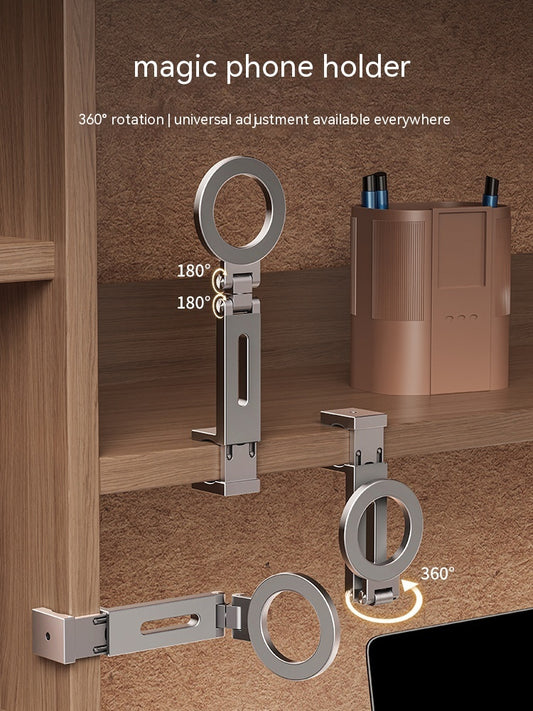 Portable Phone Stand | Magnetic Mount for Desk and Bed Mobile Phone Magnetic Bracket | Ectron Online