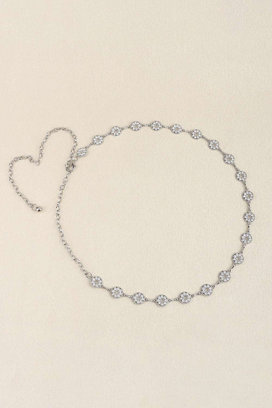 Rhinestone Decor Zinc Alloy Belt Belt | Ectron Online