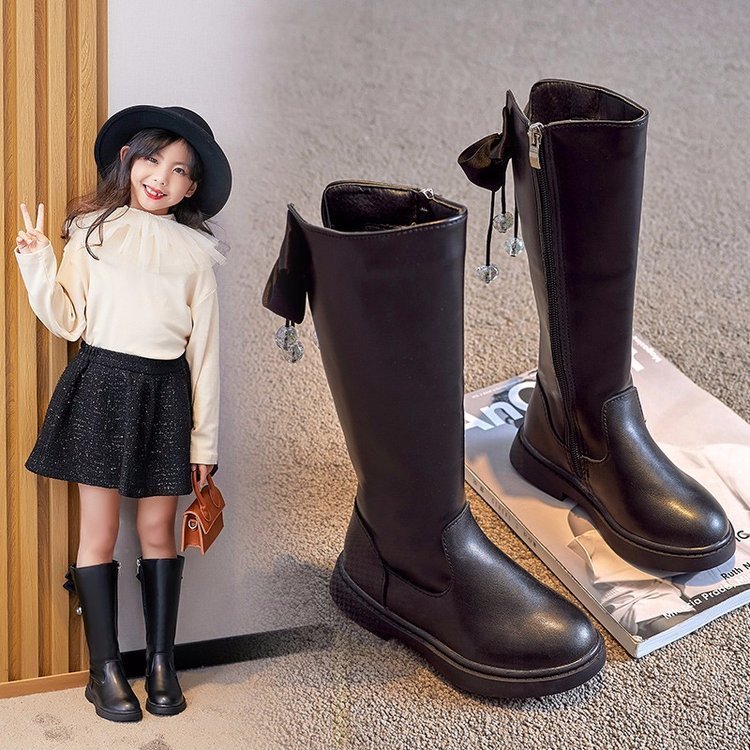 Explosive Style Children's Shoes British Retro Leather Boots