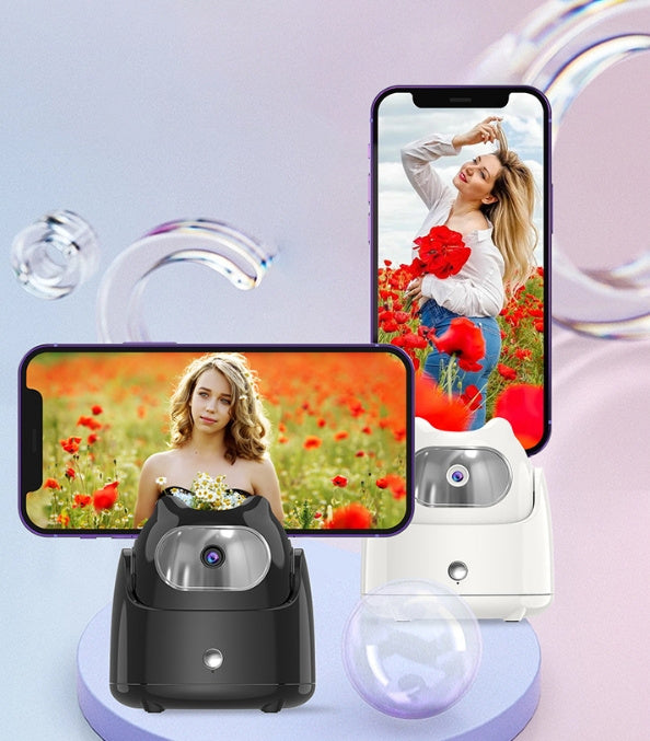AI Face Recognition Camera Head - 360° Vlog Video Recording