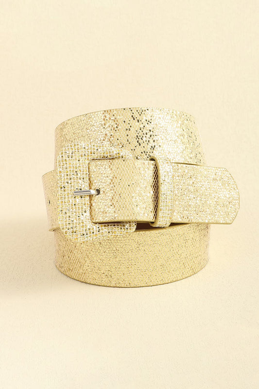 Glitter PU Leather Belt - Sparkling Fashion Accessory for Any Outfit Belt | Ectron Online